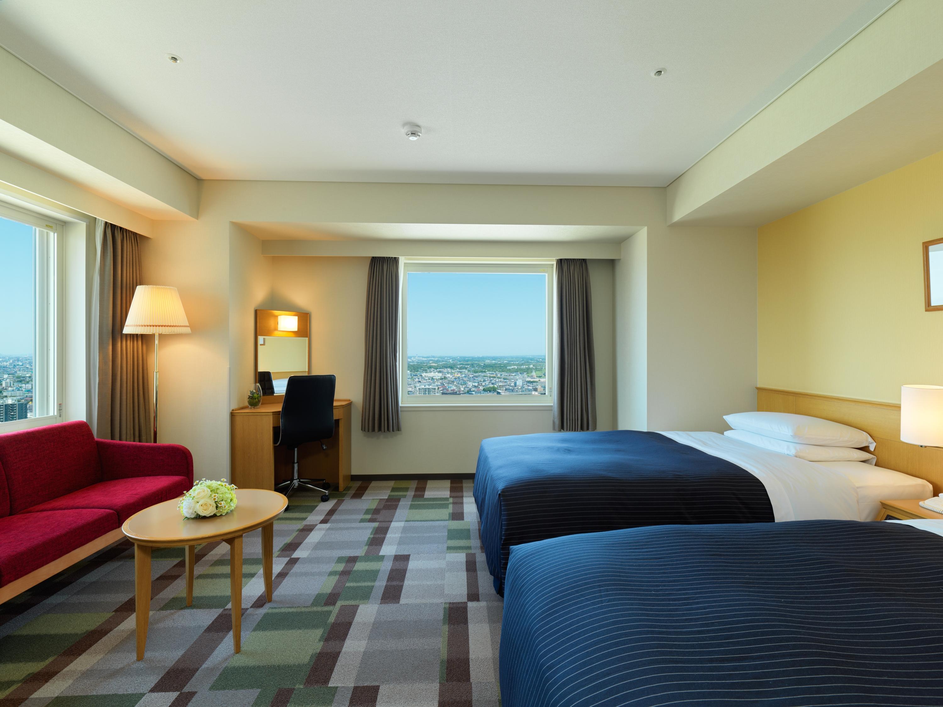 Hotel Emisia Sapporo Exteriör bild Deluxe twin room