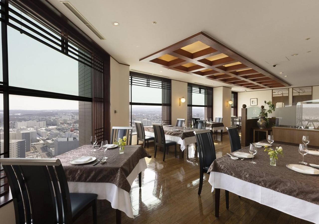 Hotel Emisia Sapporo Exteriör bild Restaurant